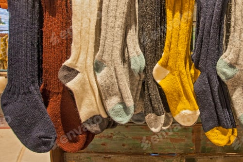 Preview: Woolen Socks In Souvenir Shop In Iceland
