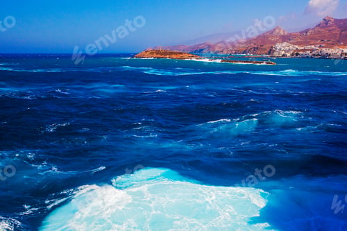 Preview: Oia Island View From The Cruise Ship, Greece