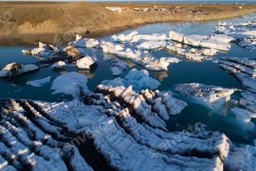 Preview: Glacier Lagoon In Iceland Suring The Sunset