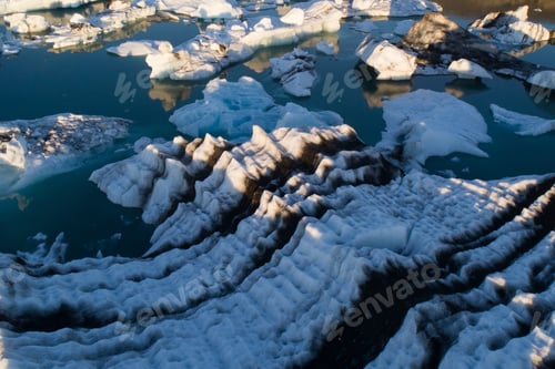 Preview: Glacier Lagoon In Iceland Suring The Sunset