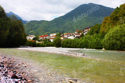 Preview: Beautiful River In The Julian Alps, Slovenia