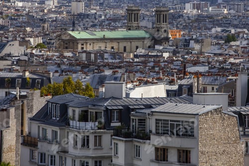 Preview: Montmartre. A View Of The City From The Survey Platform. Paris
