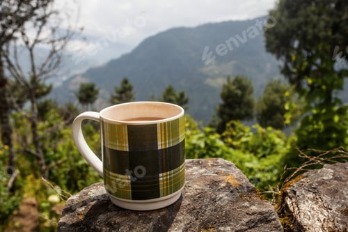 Preview: Tea Cup In Nepal, Himalayan Mountains