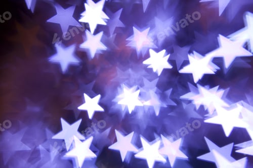 Preview: Blue Christmas Lights Background