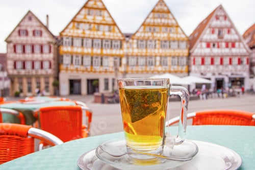 Preview: The Cup Of Tea In Street Cafe, Herrenberg, Germany