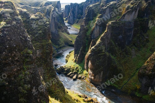 Preview: Amazing Fjadrargljufur Canyon In Summer, Iceland