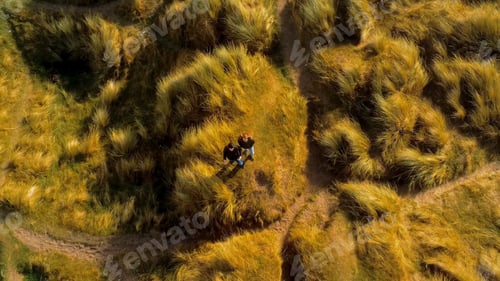 Preview: Young Couple Enjoys The Nature Of The Irish West Coast – View From Above