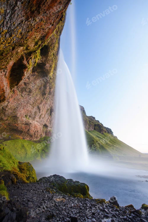 Preview: Seljalandsfoss Waterfall During The Sunset, Iceland