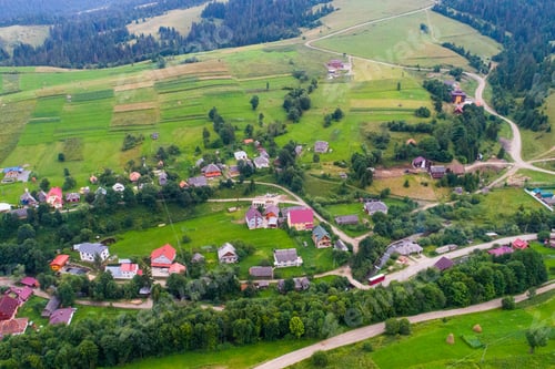 Preview: Forests, Meadows And Hills Of The Carpathian Mountains Taken With Drone, Ukraine