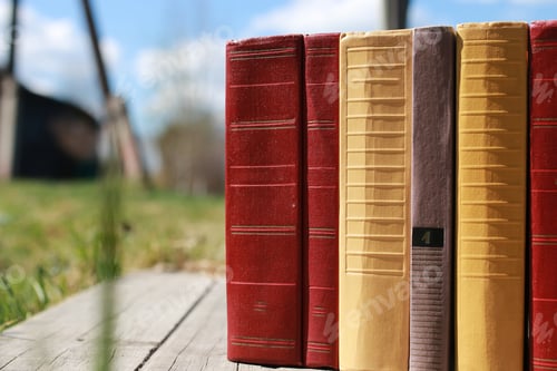 Preview: Books Standing On A Table