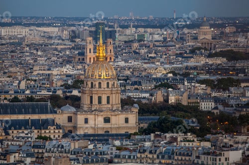 Preview: View From The Eiffel Tower In The Sunset Time, Paris, France