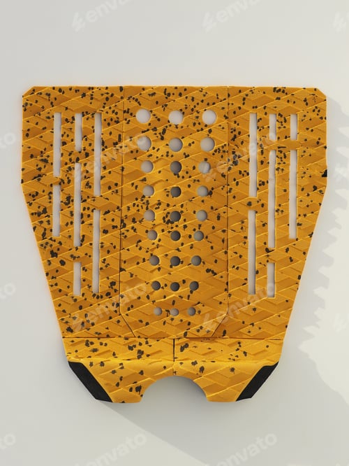 Preview: New Surfboard Traction Pad On White.