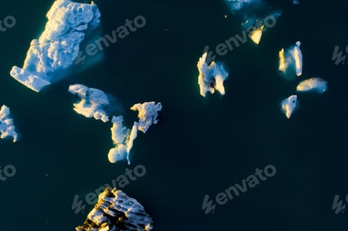 Preview: Glacier Lagoon In Iceland Suring The Sunset