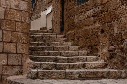 Preview: Ancient Stairs In Stone Old City Jaffa In Tel Aviv