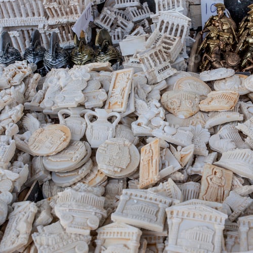 Preview: Standart Souvenirs Sale In Center Of Athens, Greece