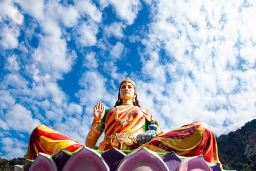 Preview: Statue Of Hindu Deity On The Ganga River Bank In Rishikesh