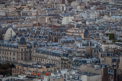 Preview: View From The Eiffel Tower In The Sunset Time, Paris, France