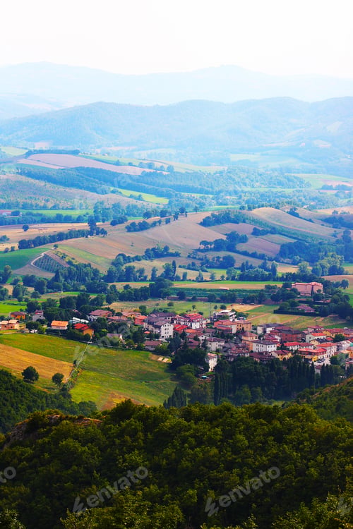 Preview: Small Ancient Town Cigillo Taken In The Apennines Mountains In Italy In Summer