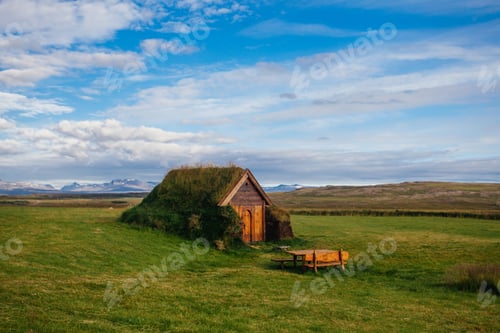 Preview: Traditional House In Iceland, Recovered Ancient Church