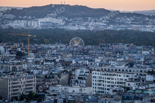 Preview: View From The Eiffel Tower In The Sunset Time, Paris, France