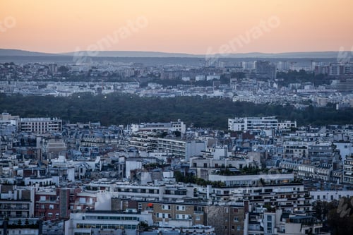 Preview: View From The Eiffel Tower In The Sunset Time, Paris, France