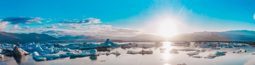 Preview: Glacier Lagoon In Iceland Suring The Sunset