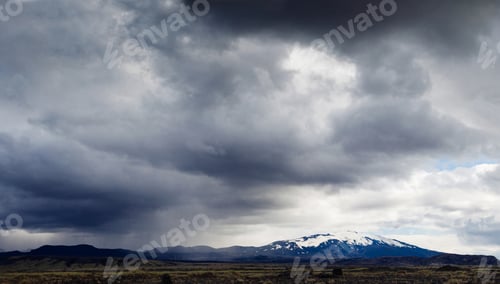 Preview: View With Volcano In Iceland
