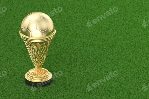 Preview: Golden football trophy