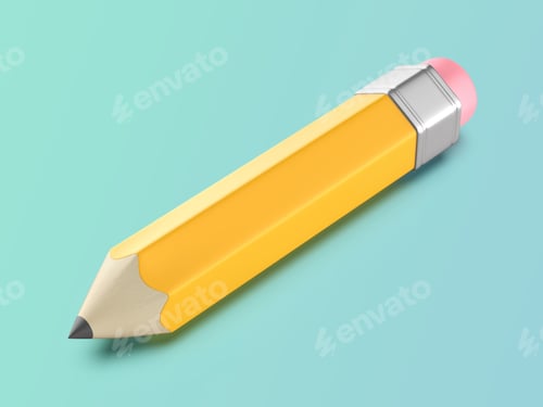 Preview: Yellow pencil with eraser