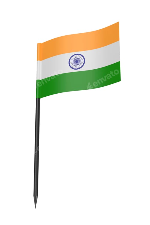 Preview: India flag toothpick