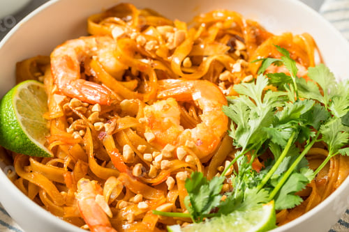 Preview: Homemade Asian Shrimp Pad Thai Rice Noodles