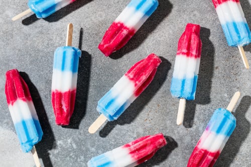 Preview: Sweet Frozen Red White and Blue Popsicle