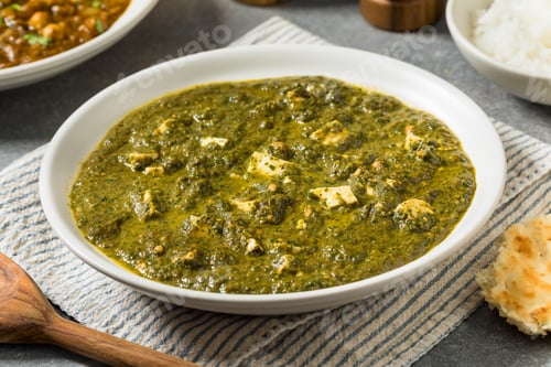Preview: Homemade Vegetarian Indian Palak Paneer Curry