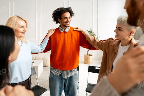 Preview: Diverse group finding support and connection in a community circle
