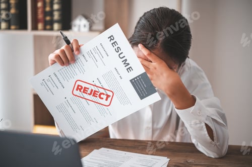 Preview: Young Woman Applicant Got Stressed Due to Rejected From Job Application