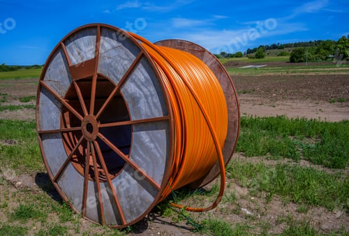 Preview: Fiber optic cable roll for broadband internet