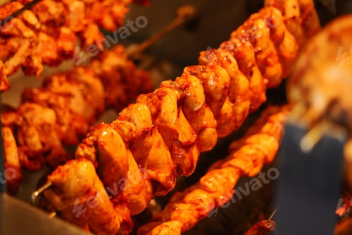 Preview: Evening chicken skewers at a street stall