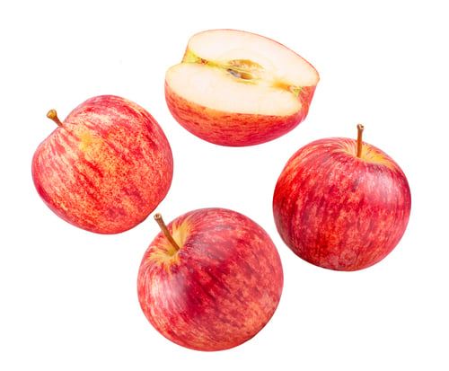 Preview: Fresh Red Apples Isolated on a White Background