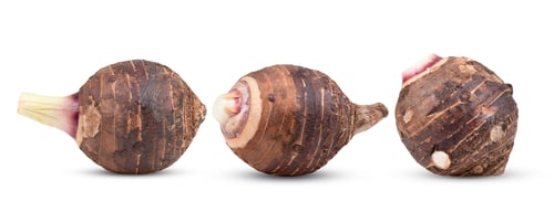 Preview: Taro isolated on white background