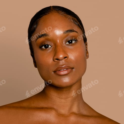 Preview: Beautiful African American woman with glowing skin
