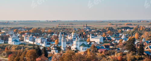Preview: Autumn view of the town of Suzdal from the bell tower