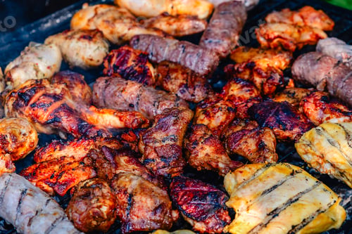 Preview: Grilled Meat Over the Coals on Barbecue