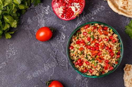 Preview: Tabbouleh salad, traditional middle eastern or arab dish.