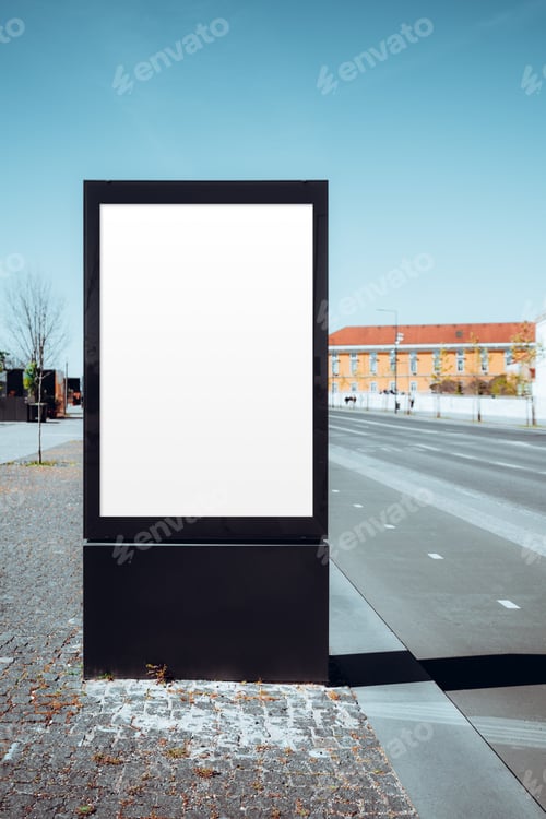 Preview: Bike Lane Poster Mockup Stand