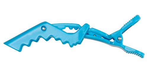 Preview: Blue professional plastic hair clip, hairdressing tool