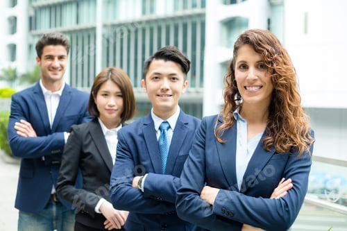 Preview: Group of business people from different country