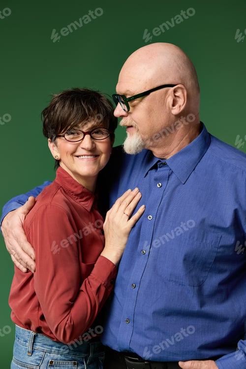 Preview: Cherished moments shared between a loving senior couple in a joyful embrace