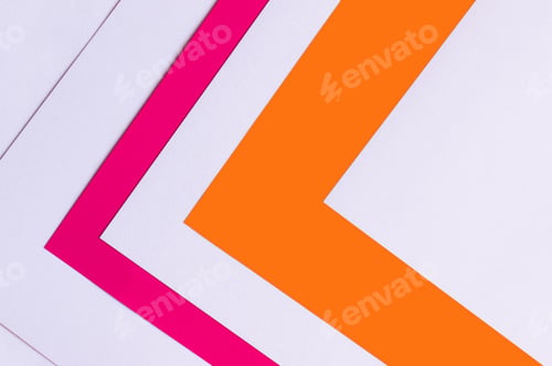 Preview: Abstract Geometric Background With Colorful Paper Corners