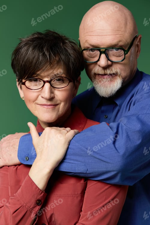 Preview: Senior couple shares a tender moment filled with love and joy in a cozy setting