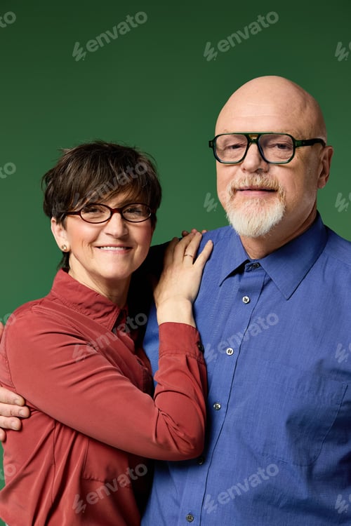 Preview: Senior couple sharing a warm embrace, celebrating their lasting love and connection together